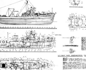 YMS 419 Model Boat Plan