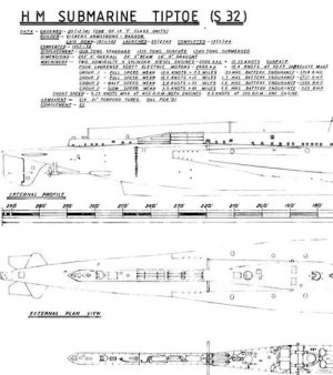 HMS Tiptoe Model Boat Plan MAR2315 Cornwall Model Boats