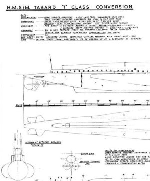 HMS Tabard Model Boat Plan