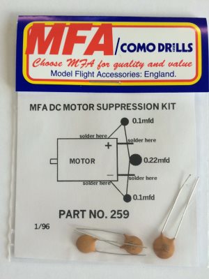 MFA DC Motor Suppression Kit