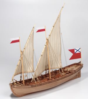 Master Korabel Double Boat 1737 1:72 Scale