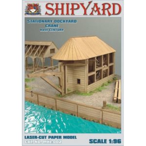 Shipyard Stationary Dockyard Crane 1:96 Scale