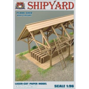 Shipyard Plank Shed 1:96 Scale