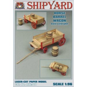 Shipyard Horse Barrel Wagon 1:96 Scale