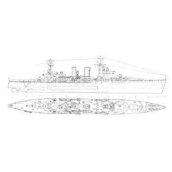HMS Exeter Model Boat Plan