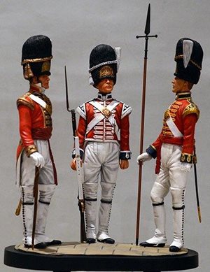 Victory Miniatures Trio 1st Foot Guards St James's Palace 1805