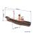 Occre Hercules Tug 1:50 Scale Model Boat Kit - view 3