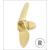 Raboesch 20mm 3 Blade R/H Brass A-Type Propeller M2 - view 2