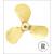 Raboesch 20mm 3 Blade R/H Brass A-Type Propeller M2 - view 1