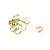 Brass Shackle Without Pin 6 x 4mm (10) - view 1