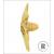 Raboesch 65mm 6 Blade R/H Brass B-Type Propeller M4 - view 2