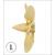 Raboesch 20mm 5 Blade L/H Brass C-Type Propeller M3 - view 2