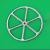 6 Spoke Dished Wheel with PIn 50mm - view 1