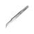 Expo Extra Fine Curved Stainless Steel Tweezers (115mm) #7 - view 1