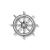 Ships Wheel Bronzed Metal 20mm - view 2