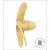 Raboesch 55mm 4 Blade R/H Brass B-Type Propeller M4 - view 2