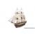 Occre Bounty with Cutaway Hull Section 1:45 Scale Model Ship Kit - view 1