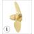 Raboesch 20mm 3 Blade L/H Brass A-Type Propeller M2 - view 2