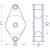 7.5mm Single Sheave Lead Block - view 2