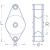 7.5mm Single Sheave Lead Block - view 2