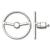 Runabout Chrome Plated Steering Wheel 40mm - view 2