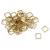 Square Brass Split Ring 7mm - view 1