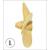 Raboesch 40mm 3 Blade L/H Brass D-Type Propeller M4 - view 2