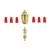 Gilded Metal Stern Lantern Brass 22mm - view 3