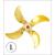 Raboesch 40mm 4 Blade L/H Brass B-Type Propeller M4 - view 1