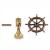 Ships Wheel on Brass Stand 30mm - view 1