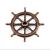 Ships Wheel Bronzed Metal 30mm - view 1