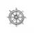 Ships Wheel Bronzed Metal 20mm - view 2