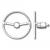 Runabout Chrome Plated Steering Wheel 40mm - view 2
