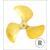 Raboesch 50mm 3 Blade R/H Brass C-Type Propeller M4 - view 1