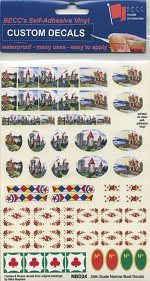 Narrow Boat Decal Set 1:24 Scale