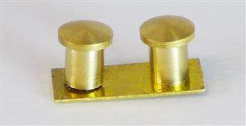Double Bollard Brass 11x3.5mm