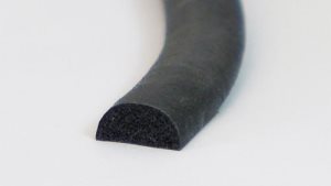 D Section Rubber Fender 10mm x 5mm x 2 Metres