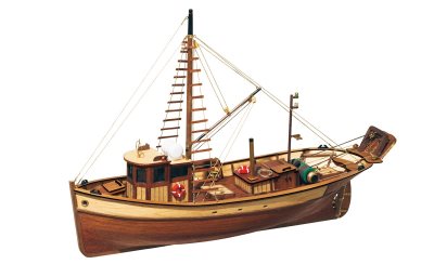 Occre Palamos Fishing Boat 1:45 Scale Model Boat Kit