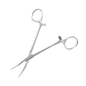 Modelcraft Curved Locking Forceps Jaws (Serrated) (150mm)