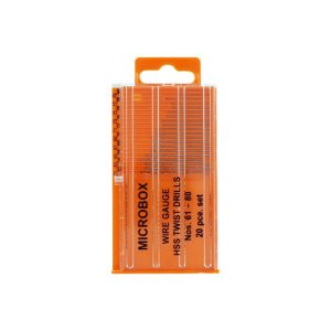 Modelcraft Drill Set Numbered 20pc HSS Microbox (Orange)