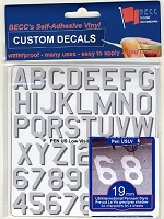 Pennant Lettering US Low Visibility 19mm