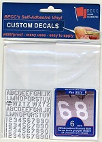 Pennant Lettering US Low Visibility  6mm