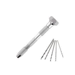 Modelcraft Pin Vice - Double Ended Swivel Top (0-2.9mm) with 5 Drills