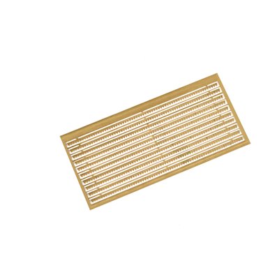 5500/12 Photo Etch Decorative Brass Strip 3x150mm (Sheet of 10)