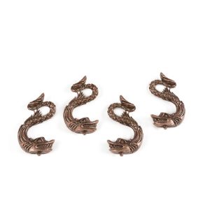 5687 Bronzed Dolphins for model mounting Set of 4
