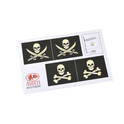 Amati 5700/09 Pirate Ship Flag set