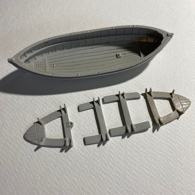 28ft Lifeboat Clinker Double Ended Standard Freeboard 120mm 1:72 Scale