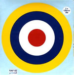 BECC RAF Roundels Type 1A c1938 Onwards - Decal Multipack