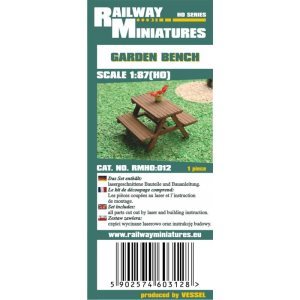 Garden Bench 1:87 Scale