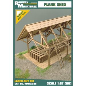 Plank Shed 1:87 Scale